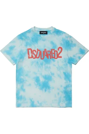 Dsquared2 Logo-print tie-dye T-shirt