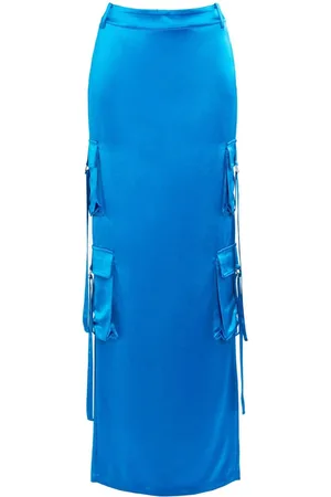 Retrofete Maelie satin cargo skirt
