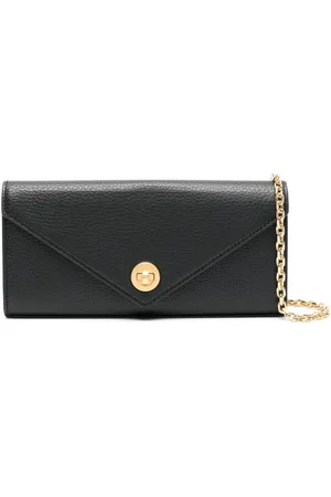 Bimba y Lola Envelope leather clutch bag