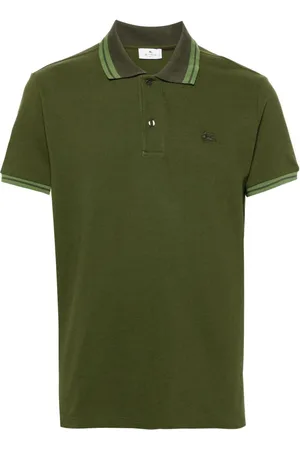 Etro Pegaso-embroidered cotton polo shirt