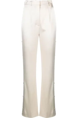 Nanushka Felina side-button satin pants