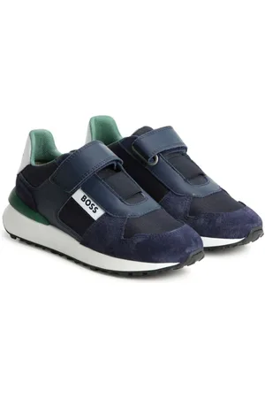 HUGO BOSS Logo-print leather sneakers