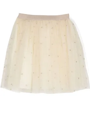 BONPOINT Pois star-embroidered tulle skirt