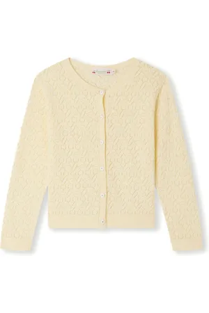 BONPOINT Cherry open-knit cotton cardigan