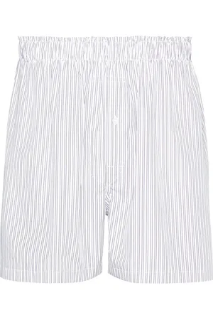 Maison Margiela Striped cotton shorts