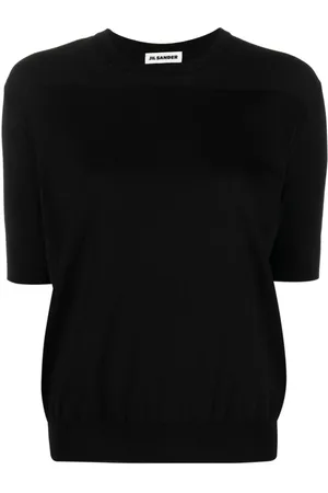 Jil Sander Ribbed-trim cotton T-shirt