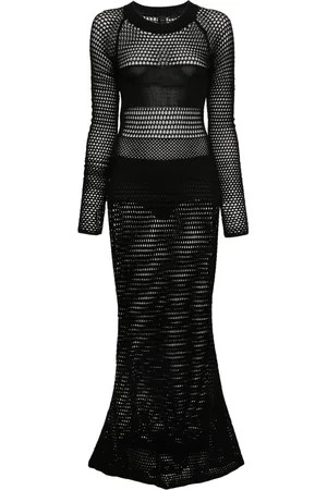 Pinko Open-knit long dress