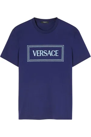 VERSACE 90s Logo embroidered T-shirt