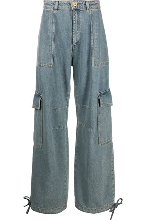 Moschino Mid-rise wide-leg jeans
