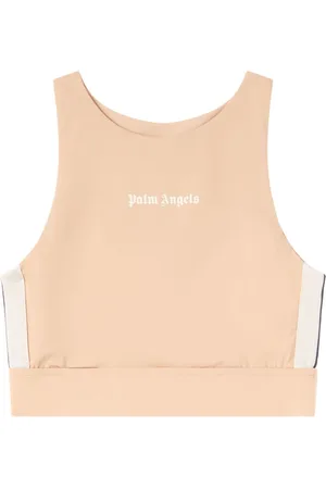 Palm Angels Logo-print crop top