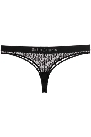 Palm Angels Monogram-motif lace thong
