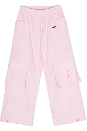 Organza cargo trousers Woman, Pink | TWINSET Milano