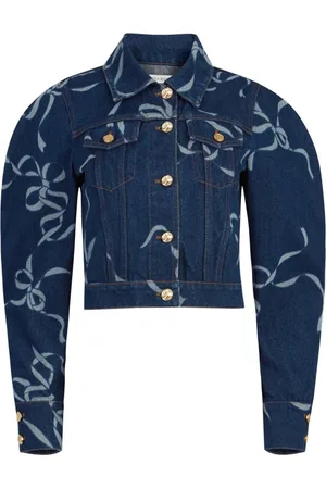 Nina Ricci Bow-print denim jacket