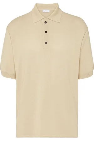 Salvatore Ferragamo Logo-plaque knitted polo shirt