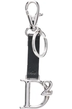 Dsquared2 Logo-plaque leather keyring