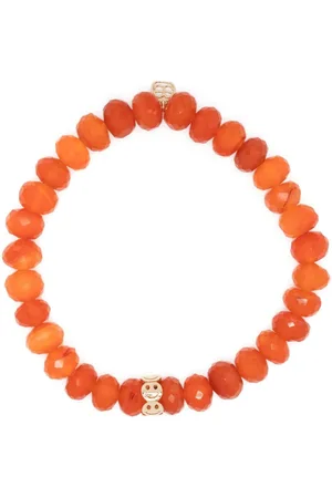 Sydney Evan 14kt yellow gold Pure Happy carnelian bracelet