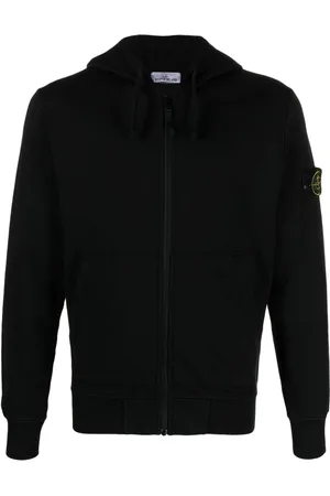 Stone Island Compass-badge cotton hoodie