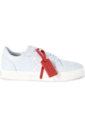 Off-White Vulcanized contrasting-tag Leather Sneakers - Farfetch
