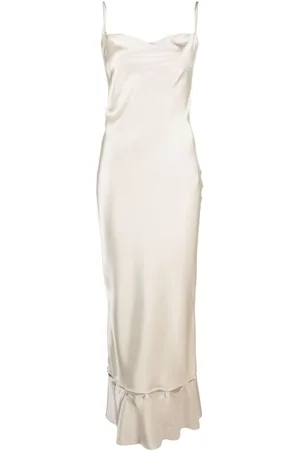 Nanushka Peplum-hem midi dress