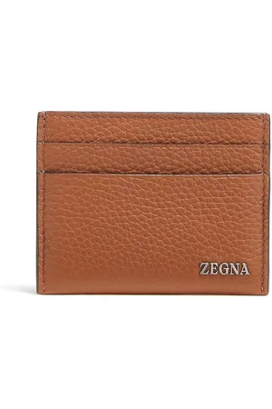 Ermenegildo Zegna Logo-plaque leather cardholder
