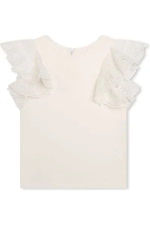 Chloé Ruffled organic cotton blouse