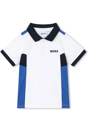 HUGO BOSS Logo-print cotton polo shirt