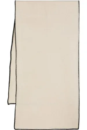 Totême Embroidered cashmere scarf