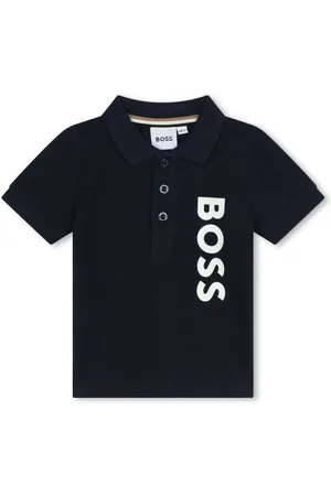 HUGO BOSS Logo-print cotton polo shirt