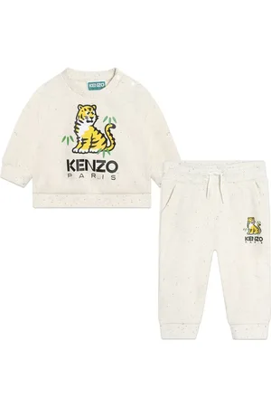 Kenzo Tiger-print cotton blend tracksuit