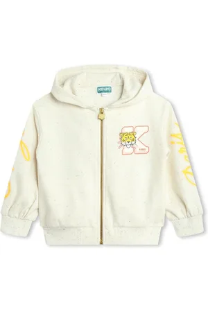 Kenzo Tiger Head-logo zipped-up cardigan