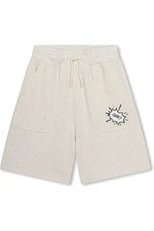 Kenzo Cartoon-print drawstring track shorts