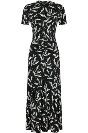 Paco rabanne Floral-print short-sleeve dress