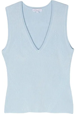 VERONICA BEARD Sid ribbed-knit top