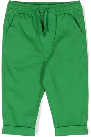 Stella McCartney Drawstring-waist cotton trousers