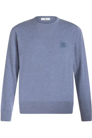 Etro Pegaso-motif fine-knit jumper