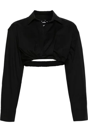 Jacquemus Bahia cropped poplin shirt