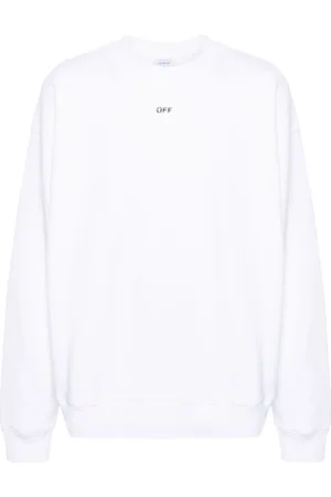 OFF-WHITE Embroidered-logo cotton sweatshirt