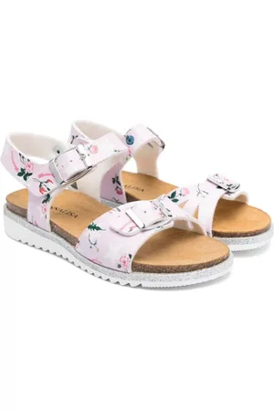MONNALISA Floral-print open-toe sandals
