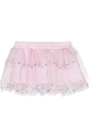Stella McCartney Polka dot-trim tulle skirt