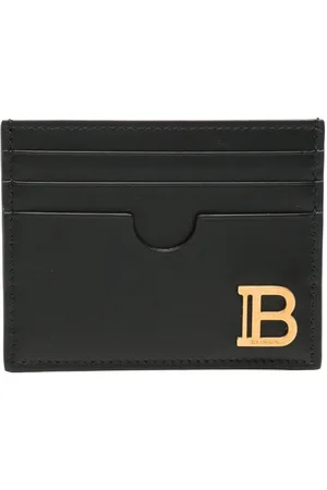 Balmain B-Buzz leather cardholder