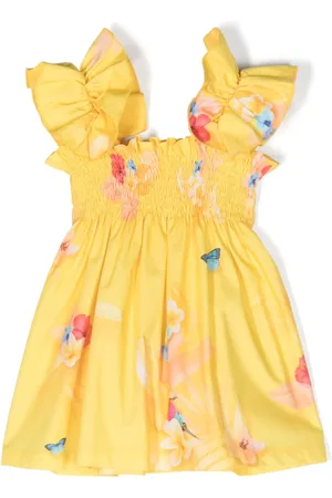 Lapin House Floral-print ruffled dress