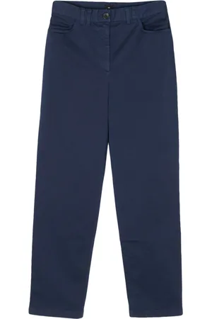 Paul Smith Logo-patch organic cotton-blend trousers