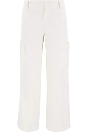 Vince High-waisted cotton trousers