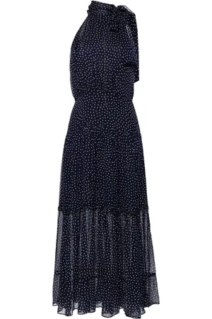 RIXO London Polka-dot halterneck dress
