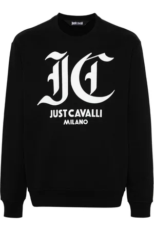 Roberto Cavalli Logo-print cotton sweatshirt