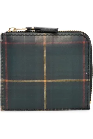 Comme des Garçons Holographic tartan-pattern wallet