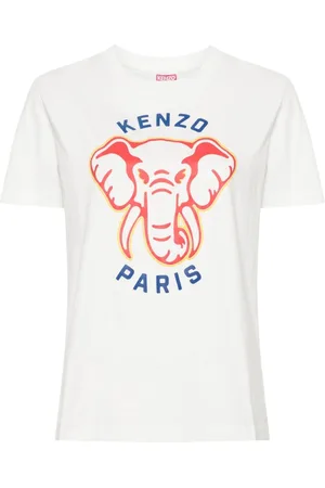 Kenzo Elephant-print cotton T-shirt