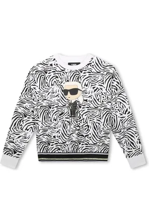 Karl Lagerfeld K-Ikonik zebra-print sweatshirt