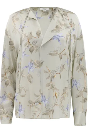Vince Bellflower silk blouse