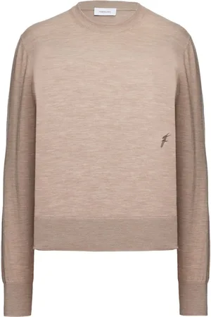 Salvatore Ferragamo Logo-embroidered crew-neck jumper